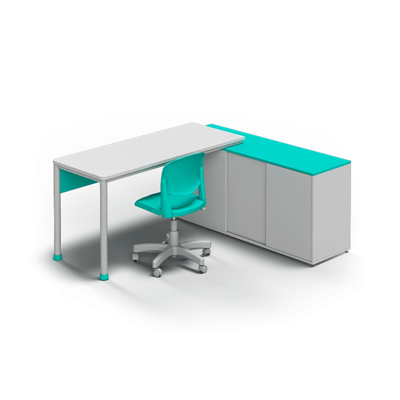 Mesa Professor com Armário Fechado Mesa Professor com Armário Fechado